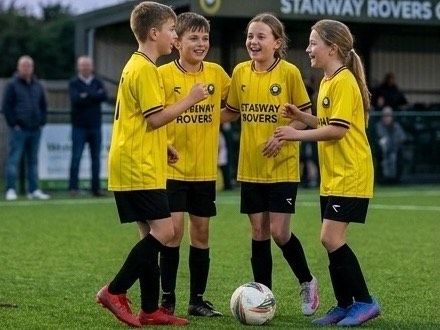 Youth squad lined up before a festival match